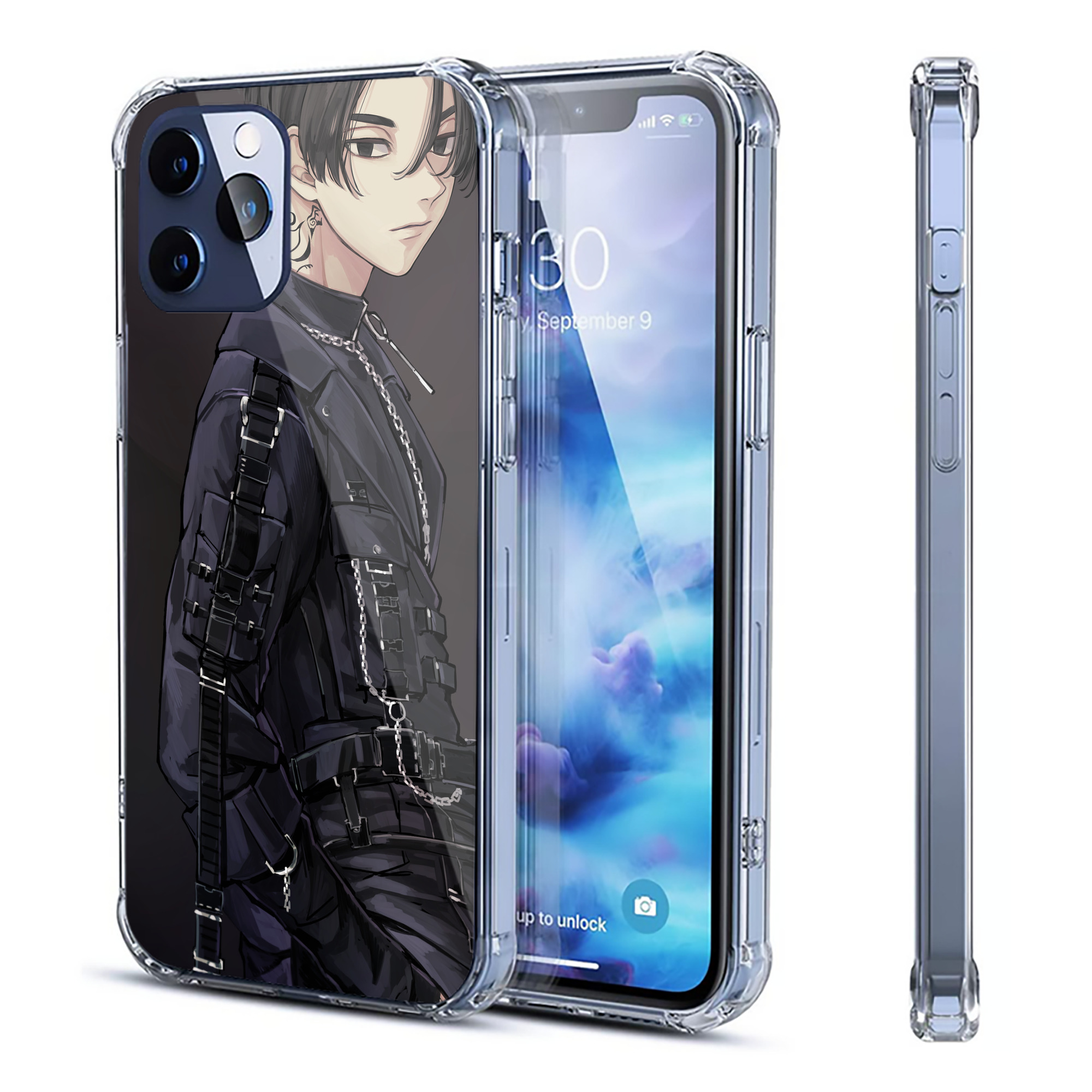 （画像用） 東京リベンジャーズ Tokyo Revengers 【iPhone 12シリーズ対応】透明スマホケース（クリアソフトケース）